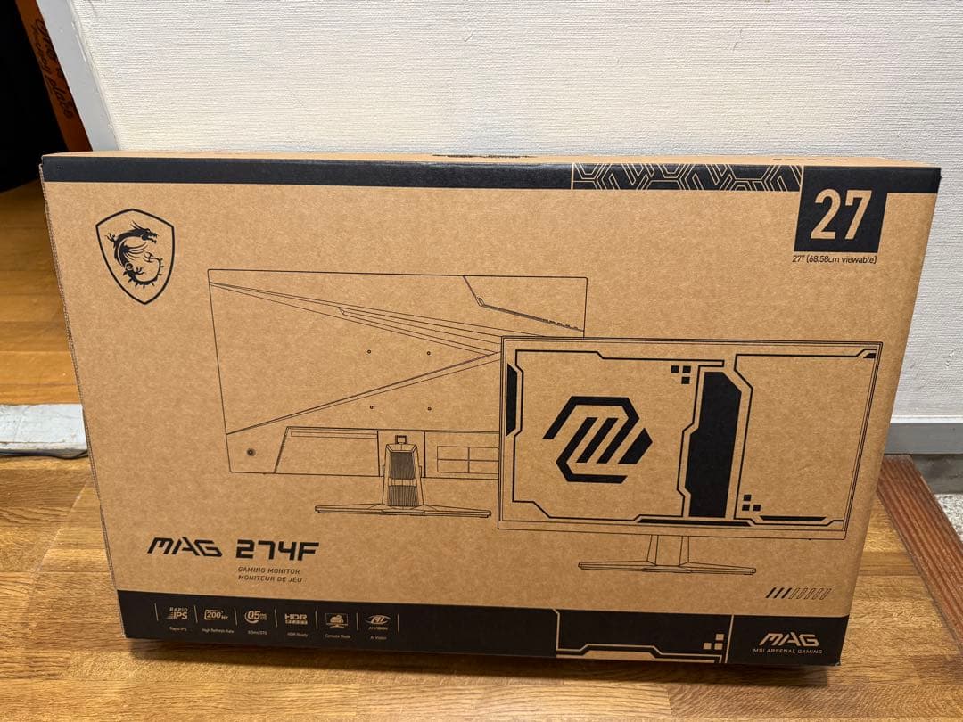 MSI MAG 274F 27インチ ゲーミングモニター