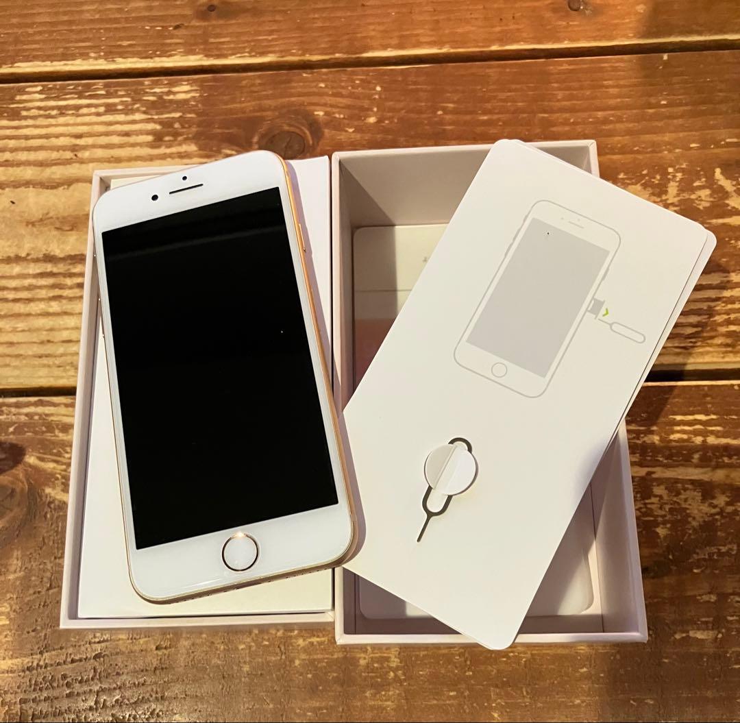 iPhone 8 ピンクゴールドと思われる 64GB ドコモ　75% 元箱
