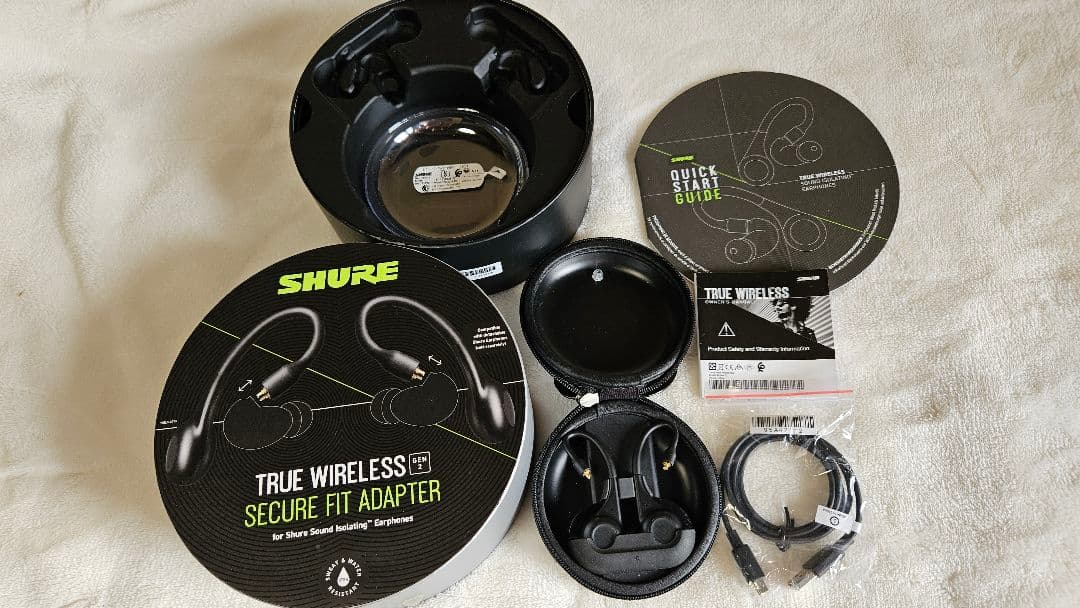 ヘッドホン SHURE TRUE WIRELESS SECURE FIT ADAPTER